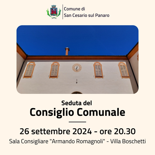 Seduta del Consiglio Comunale del 26 settembre 2024 foto 