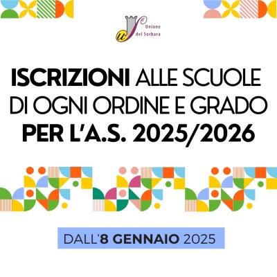 ISCRIZIONI SCOLASTICHE A.S. 2025/26